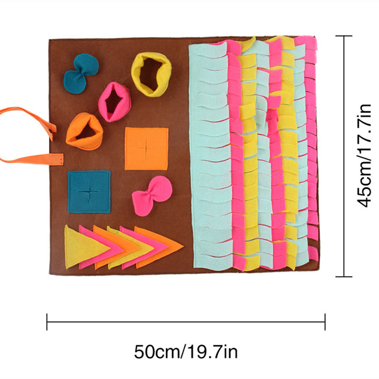 KFX-2339133 Slow Food Puzzle Training Mat for Dogs – Interactive Foraging Blanket