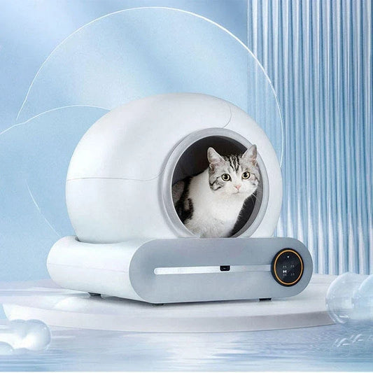 KFX-234067 Smart Fully Automatic Cat Litter Box with Tuya App Control - Enclosed Design for Easy Cleaning and Odor Control