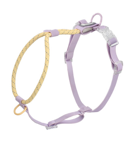 KFX-2342845 Solid Color PVC Dog Leash with Hand Holding Rope in Dark Red, Purple, Yellow, and Taoyao Green