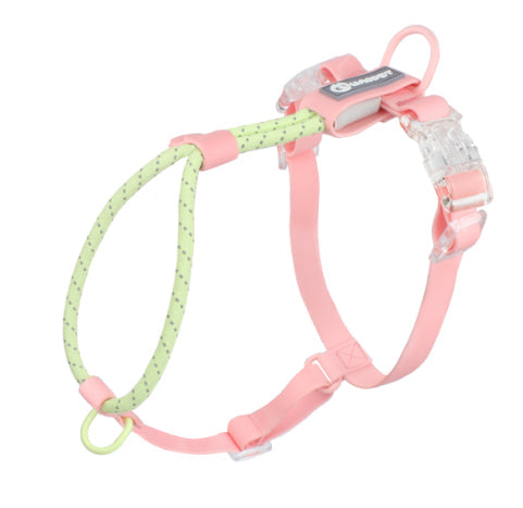 KFX-2342845 Solid Color PVC Dog Leash with Hand Holding Rope in Dark Red, Purple, Yellow, and Taoyao Green