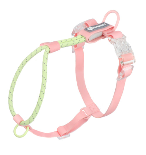 KFX-2342845 Solid Color PVC Dog Leash with Hand Holding Rope in Dark Red, Purple, Yellow, and Taoyao Green