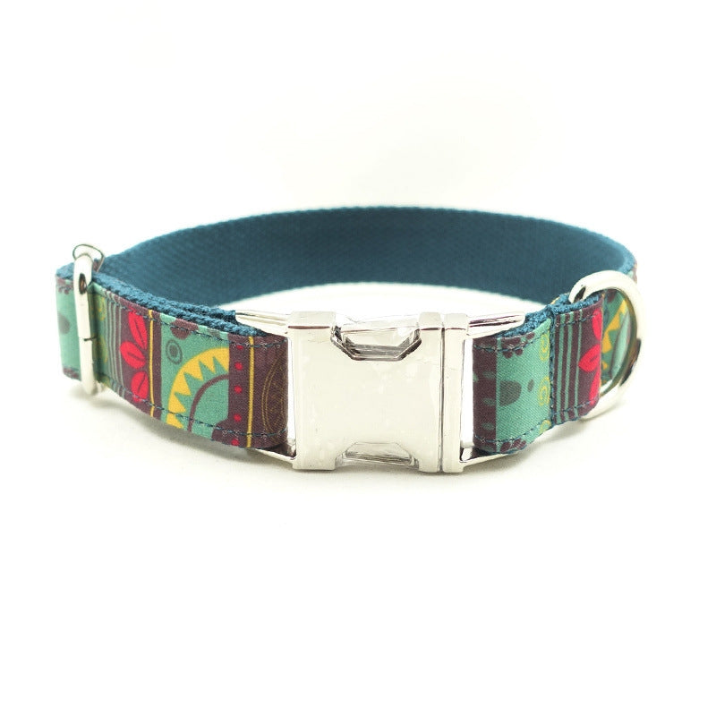KFX-2345021 Durable Polyester Alloy Buckle Pet Dog Ring for Secure Leash Attachment