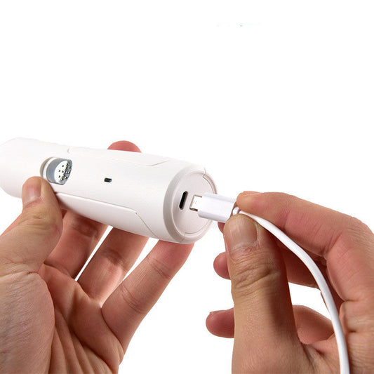 KFX-2346813 USB Rechargeable Nail Trimmer for Pet Grooming - Includes Nail Polisher and Charging Cable