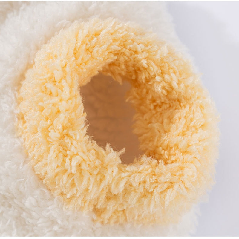 KFX-2347581 Cozy Two-Legged Fleece Coat for Small Dogs and Cats with Koala Patch