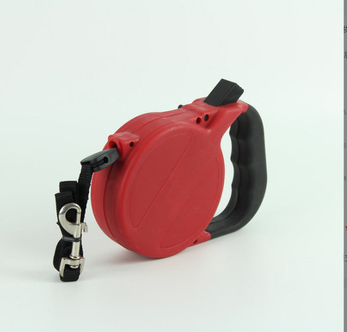 KFX-2348605 Automatic Retractable Dog Leash - 8m Nylon, Black, Durable Pet Supply
