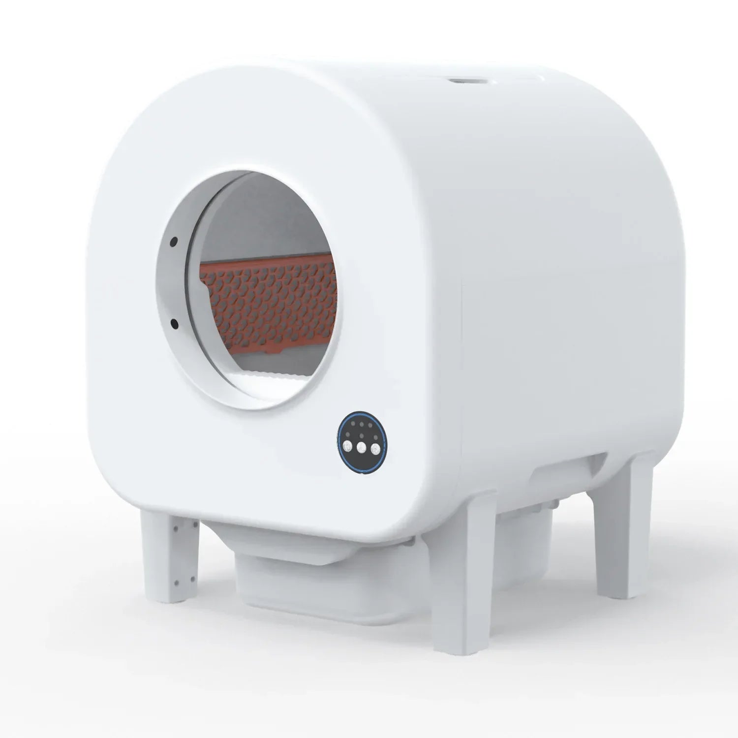 KFX-235219 Smart Self-Cleaning Cat Litter Box with App Control, 68L Large Capacity, Odor Control, Anti-Trap Function for Multiple Cats