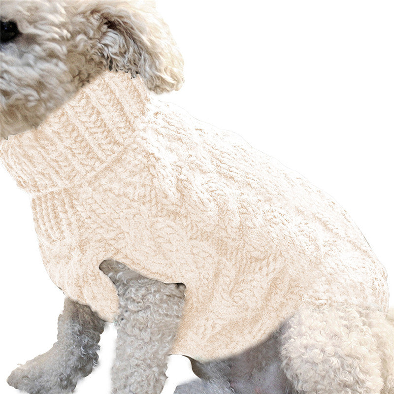 KFX-2352957 Winter Warm Acrylic Dog Sweater for Pets in Various Colors and Sizes