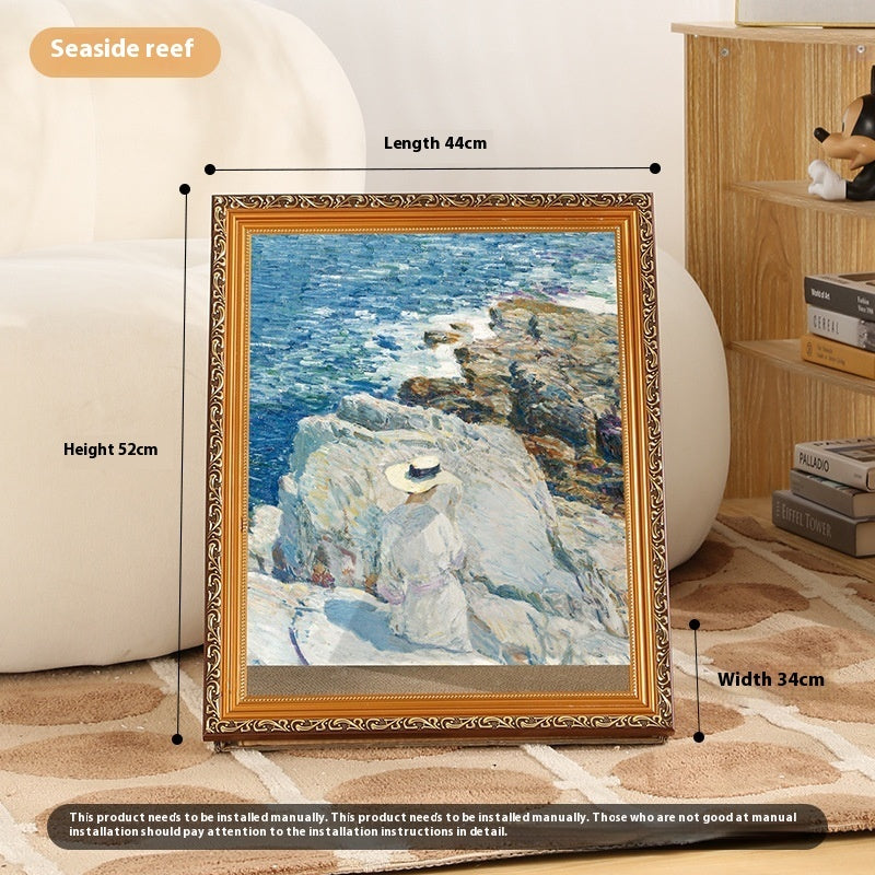 KFX-2354749 Retro Cat Scratch Board Toy with Unique Vintage Photo Frame Designs