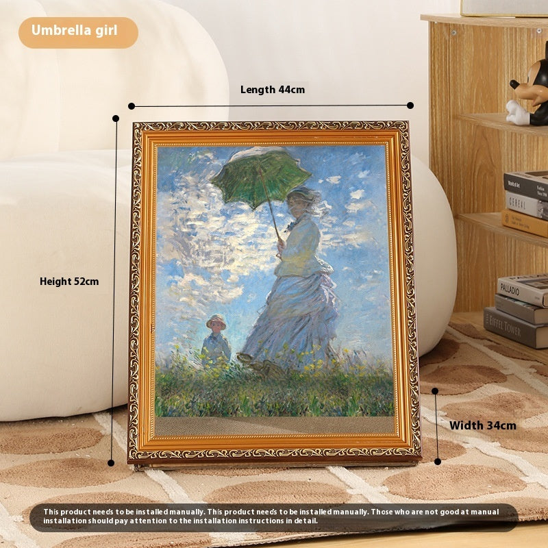 KFX-2354749 Retro Cat Scratch Board Toy with Unique Vintage Photo Frame Designs
