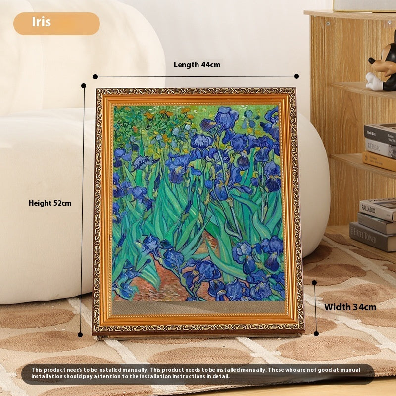 KFX-2354749 Retro Cat Scratch Board Toy with Unique Vintage Photo Frame Designs
