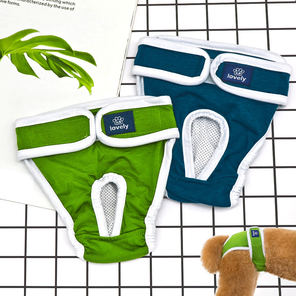 KFX-2355133 Pet Physiological Pants for Menstrual Care - Soft Cotton, Moisture-Wicking, Various Sizes Available