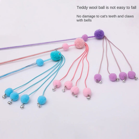 KFX-2356029 Tassel Cat Wand Toy for Playful Feline Fun and Engagement
