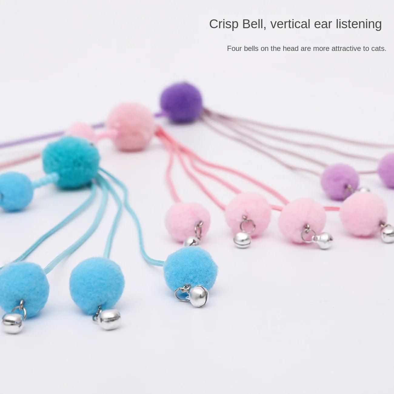 KFX-2356029 Tassel Cat Wand Toy for Playful Feline Fun and Engagement