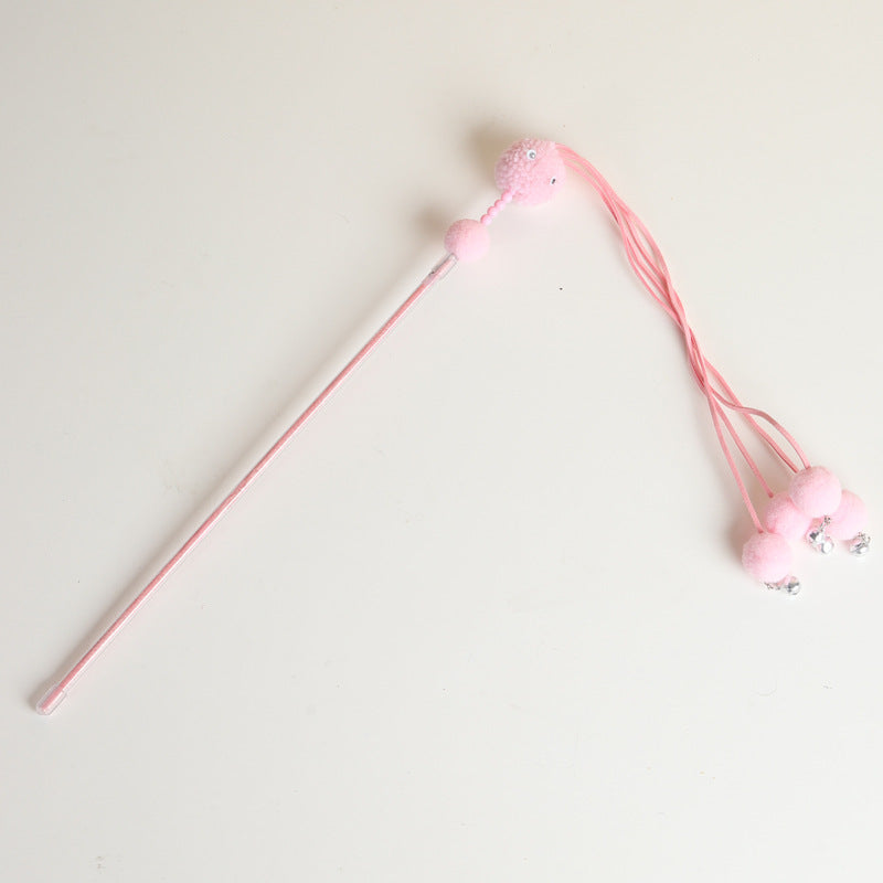 KFX-2356029 Tassel Cat Wand Toy for Playful Feline Fun and Engagement