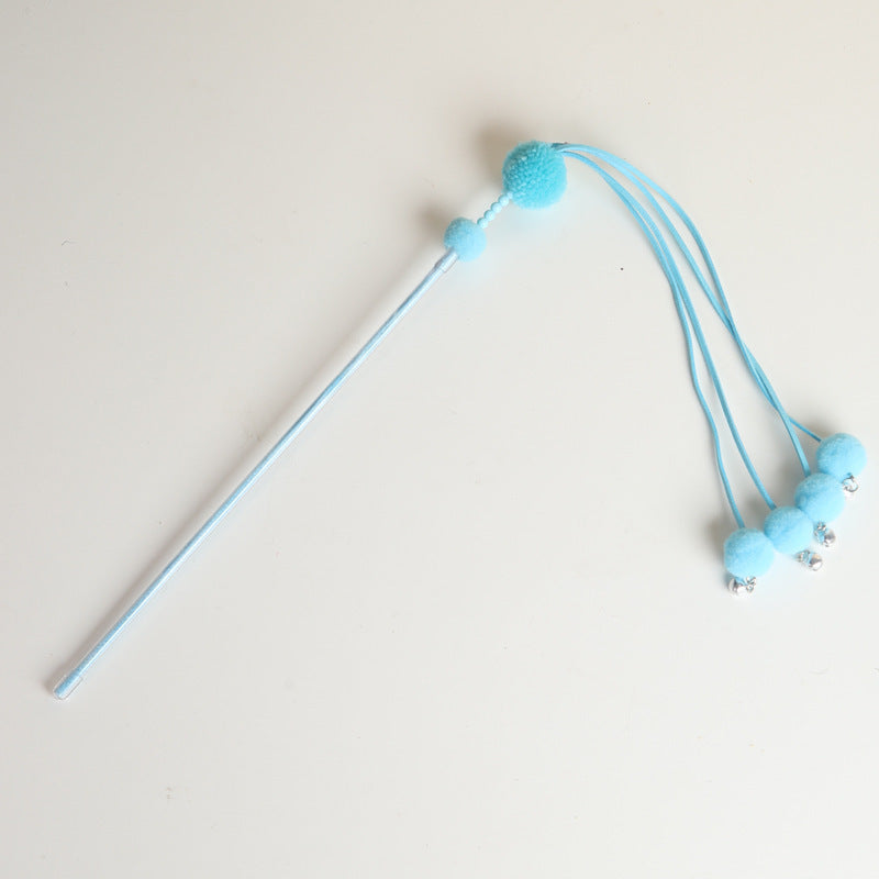 KFX-2356029 Tassel Cat Wand Toy for Playful Feline Fun and Engagement