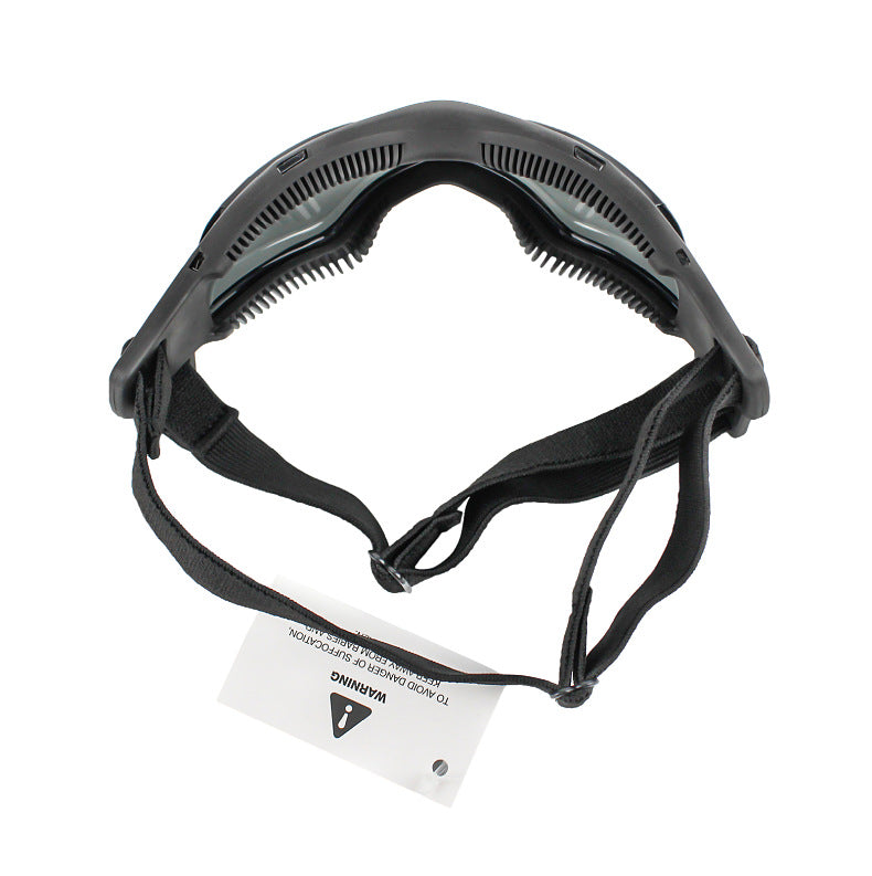 KFX-2356157 UV Protective Goggles for Pets - Adjustable Windproof and Sunproof Eyewear in Red, Black, and Pink