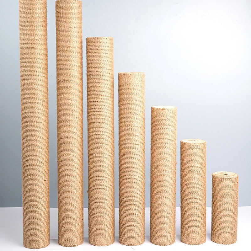 KFX-2357821 Solid Wood Cat Climbing Pillar in Various Sizes with Hemp Rope