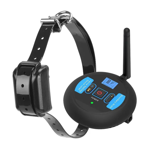 KFX-2359997 Wireless Electric Dog Fence System with Adjustable Shock Collar for Small to Large Dogs
