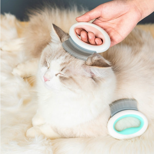 KFX-2360125 Dual-Sided Pet Hair Comb in Various Colors for Effortless Grooming