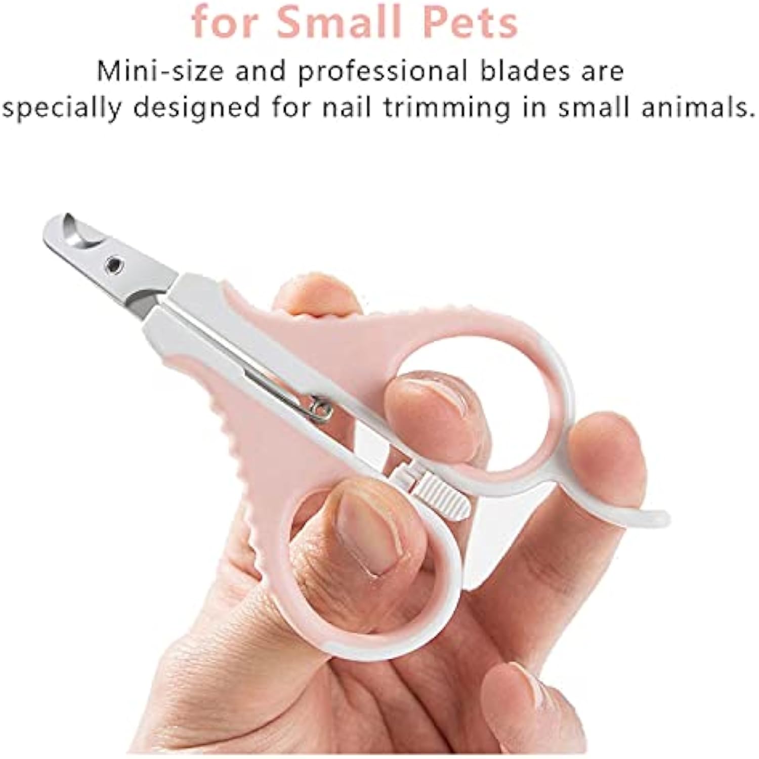 KFX-2361789 Cat Nail Clippers with Safety Guard and Sharp Angled Blade for Kittens, Small Dogs, Birds, Rabbits, and Ferrets