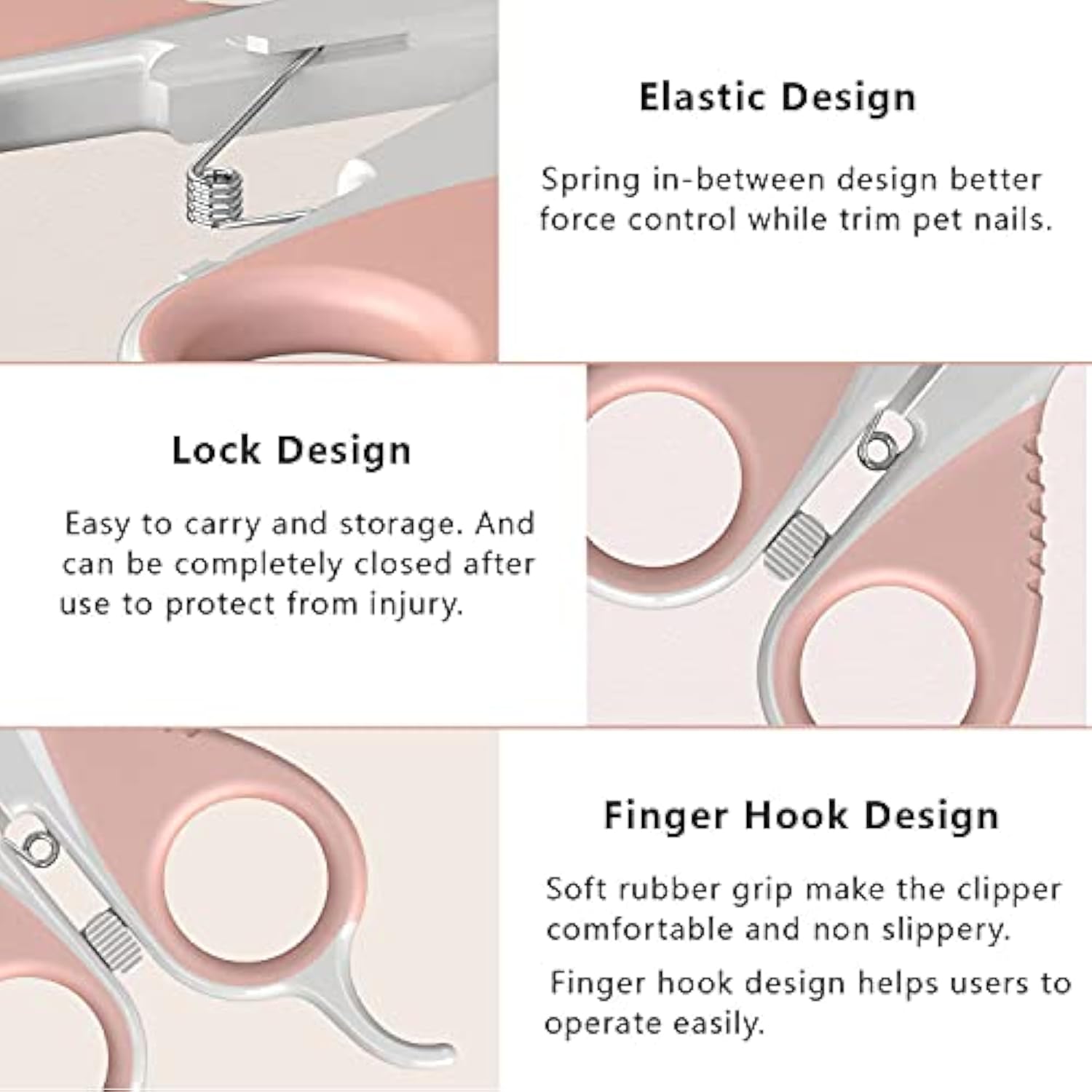 KFX-2361789 Cat Nail Clippers with Safety Guard and Sharp Angled Blade for Kittens, Small Dogs, Birds, Rabbits, and Ferrets