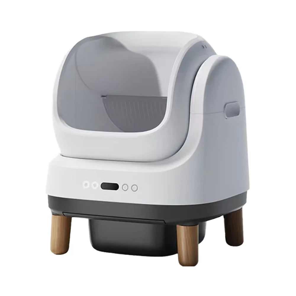 KFX-236371 Automatic Self-Cleaning Cat Litter Box with 60L Capacity and Deodorizing Features