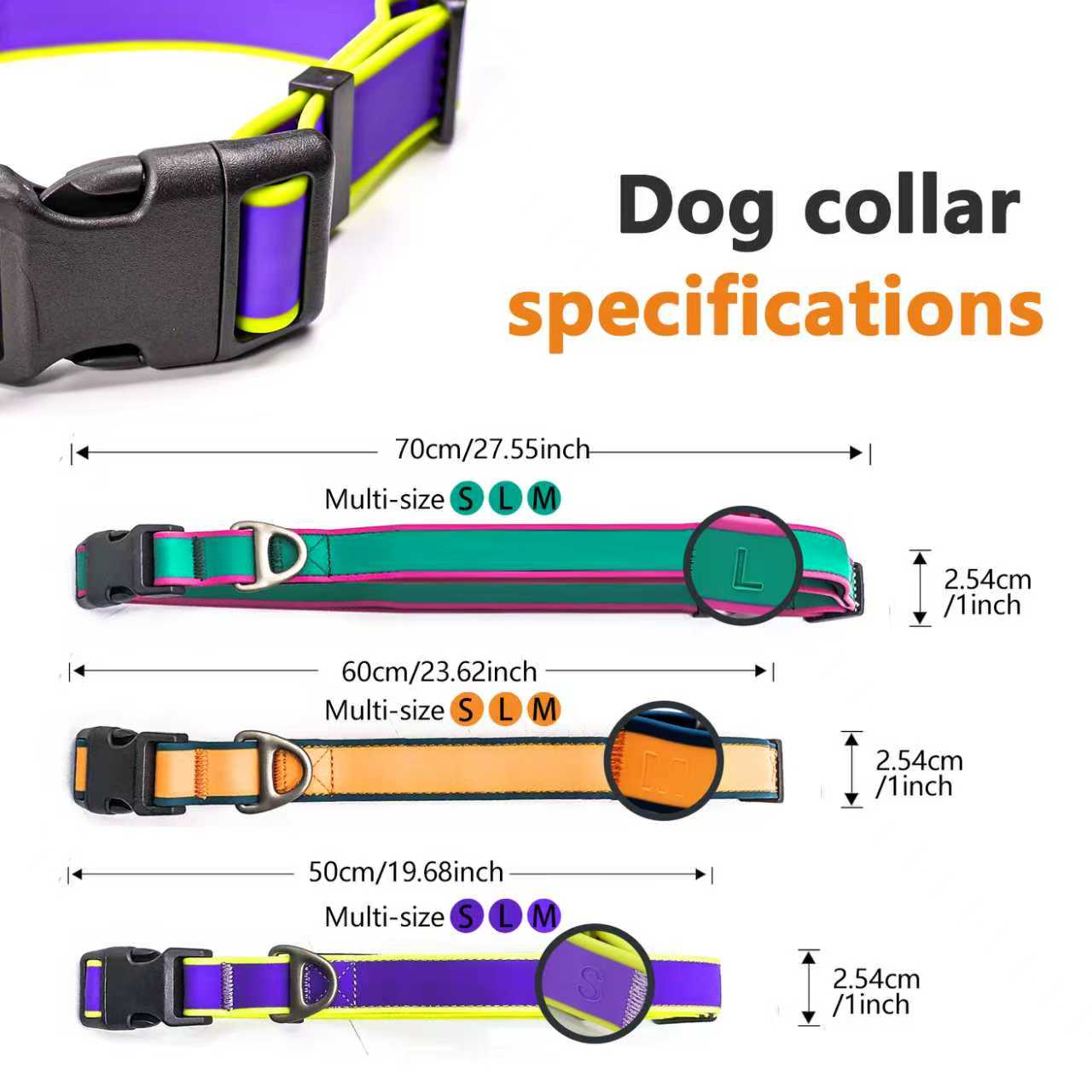 KFX-2364093 Stylish Tactical Dog Collar for Working Dogs – Waterproof, Wear-Resistant, and Odor-Proof Design