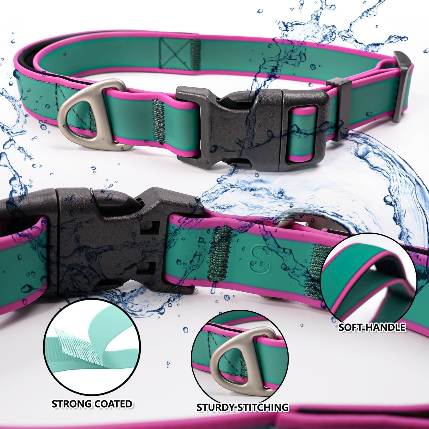 KFX-2364093 Stylish Tactical Dog Collar for Working Dogs – Waterproof, Wear-Resistant, and Odor-Proof Design