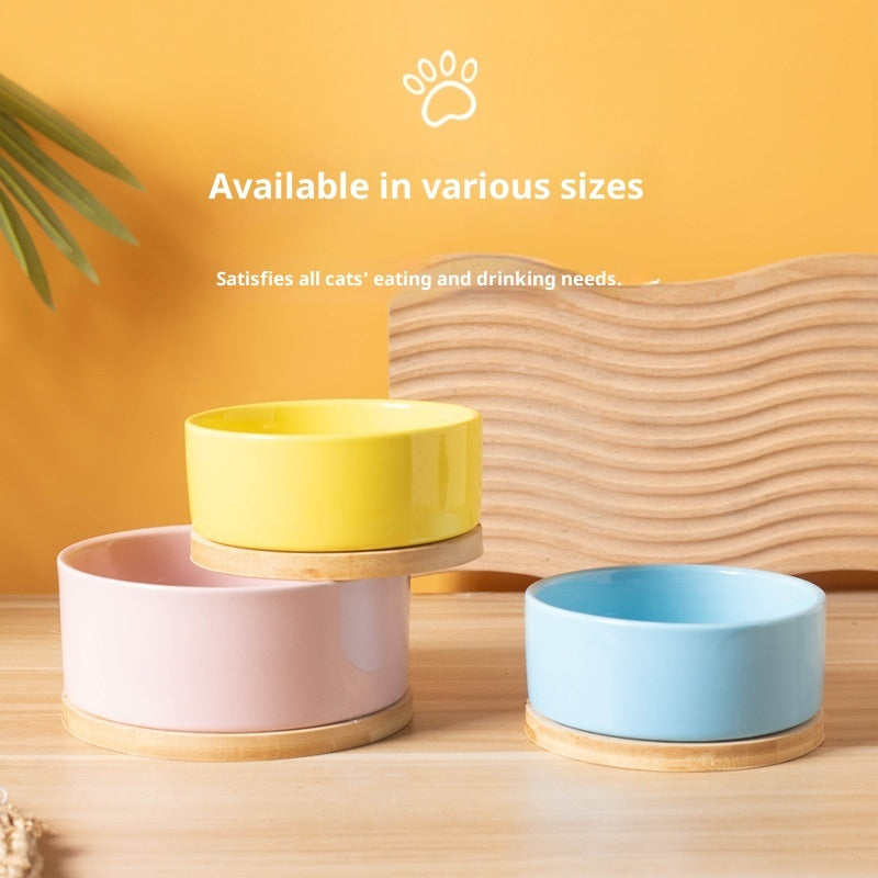 KFX-2366141 Constant Temperature Ceramic Pet Heating Drinking Bowl - USB Interface, Available in Multiple Colors
