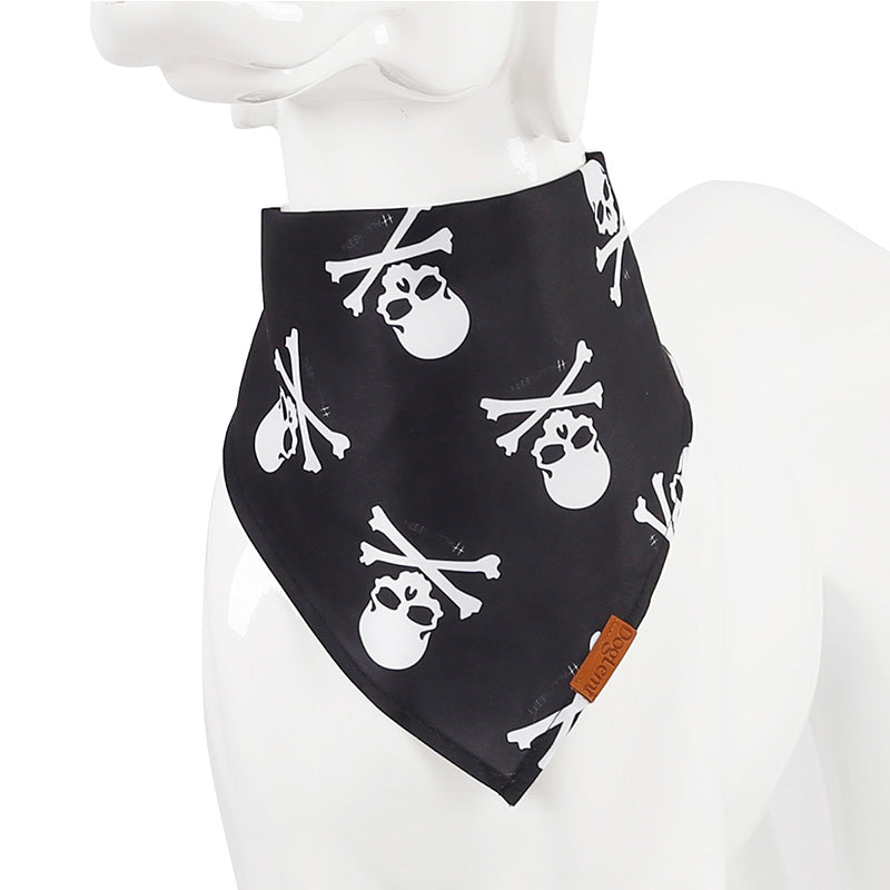 KFX-2367677 Pet Triangle Scarf for Dogs and Cats – Stylish Saliva Towel in 9 Color Options, Cotton/Polyester Blend