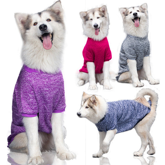 KFX-2370621 Warm Acrylic Sweater for Large Dogs - Available in Multiple Colors and Sizes