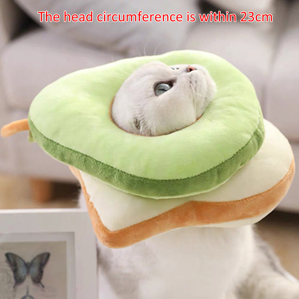 KFX-2372285 Anti-Licking Recovery Collar for Cats - Soft Cotton Headgear for Comfort and Protection