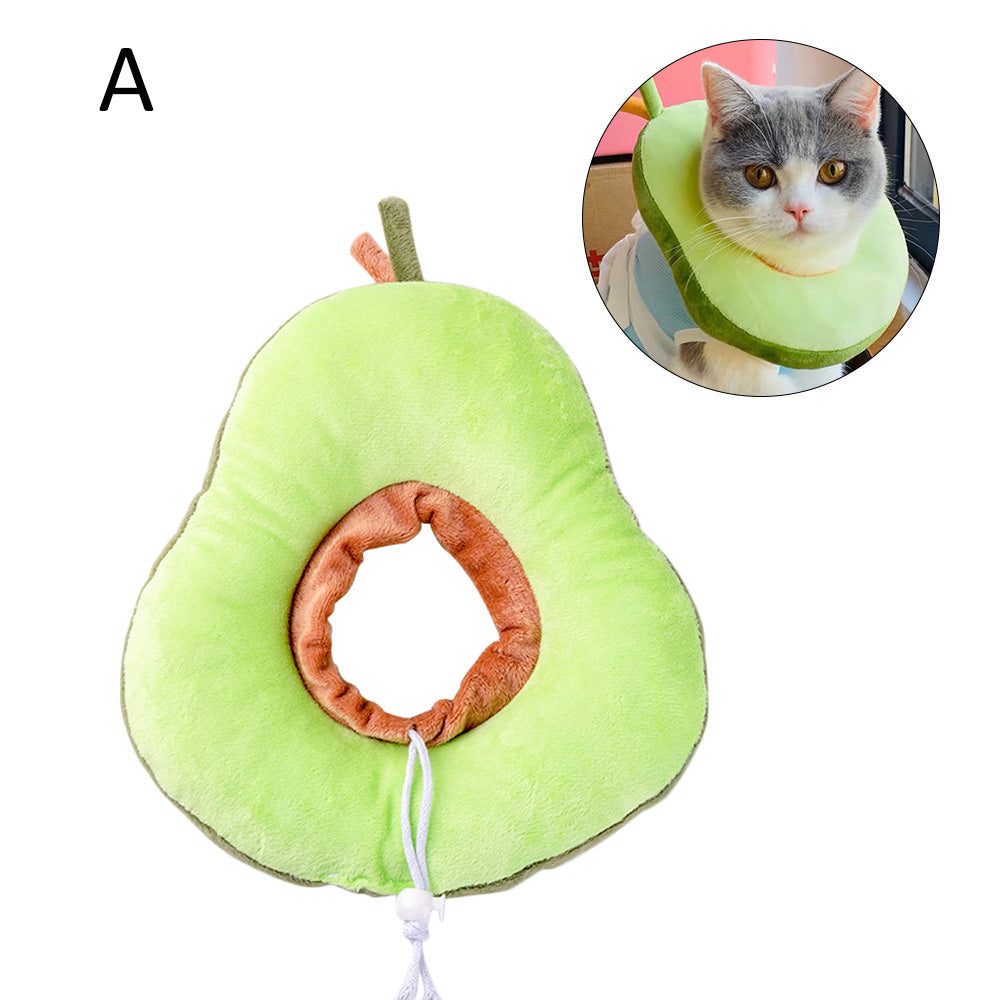 KFX-2372285 Anti-Licking Recovery Collar for Cats - Soft Cotton Headgear for Comfort and Protection