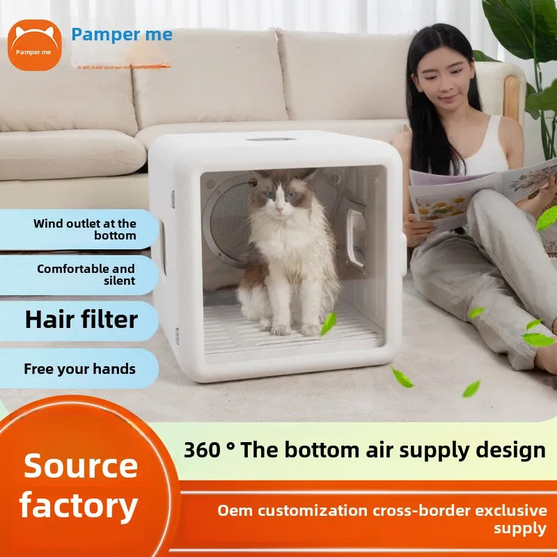KFX-237331 Plastic Pet Hair Drying Tool for Cats and Dogs – Electric Grooming Dryer with Eco-Friendly Design