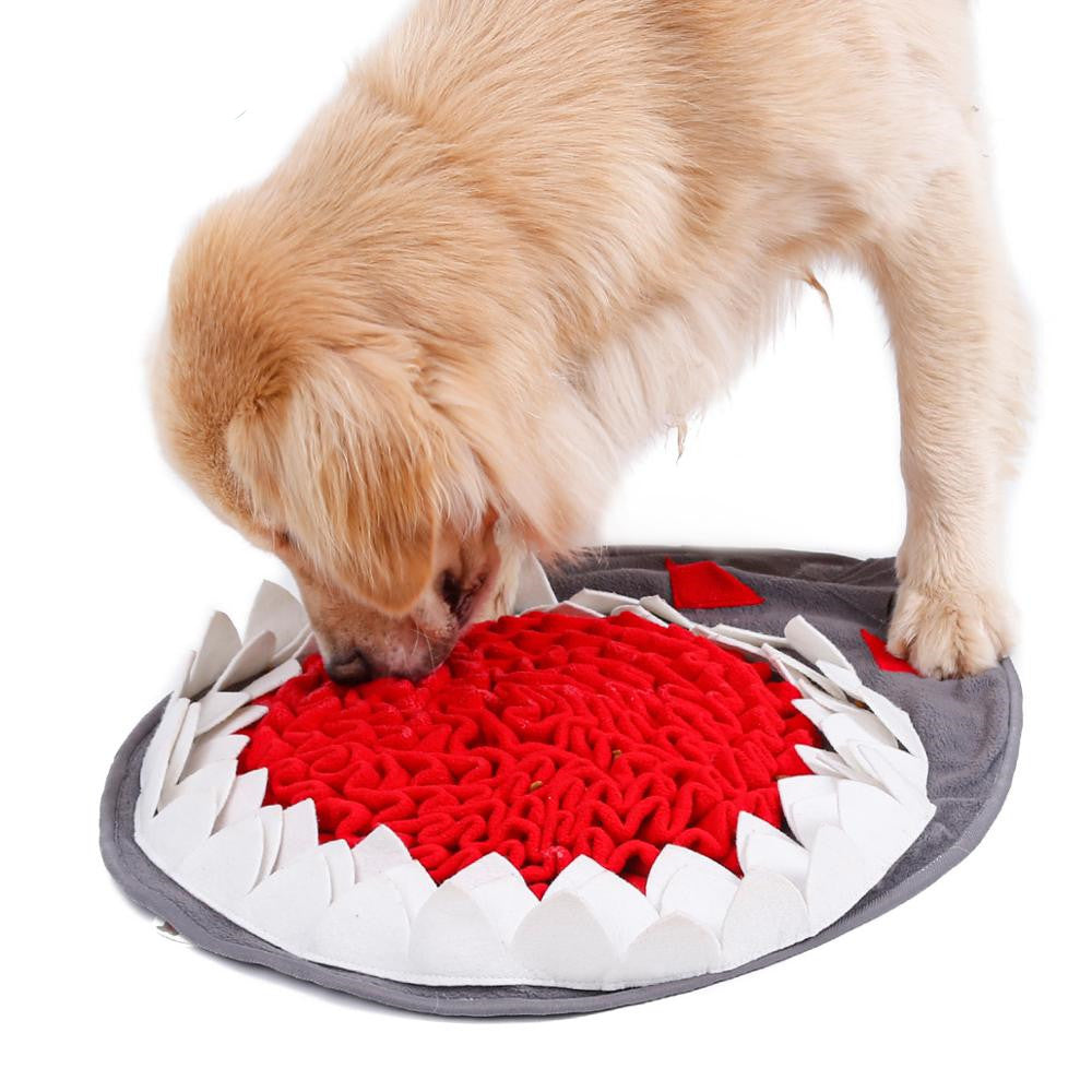 KFX-2377661 Eco-Friendly Sniffing Mat for Dogs – Non-Slip, Slow Feed Design with Polar Fleece and Felt Cloth