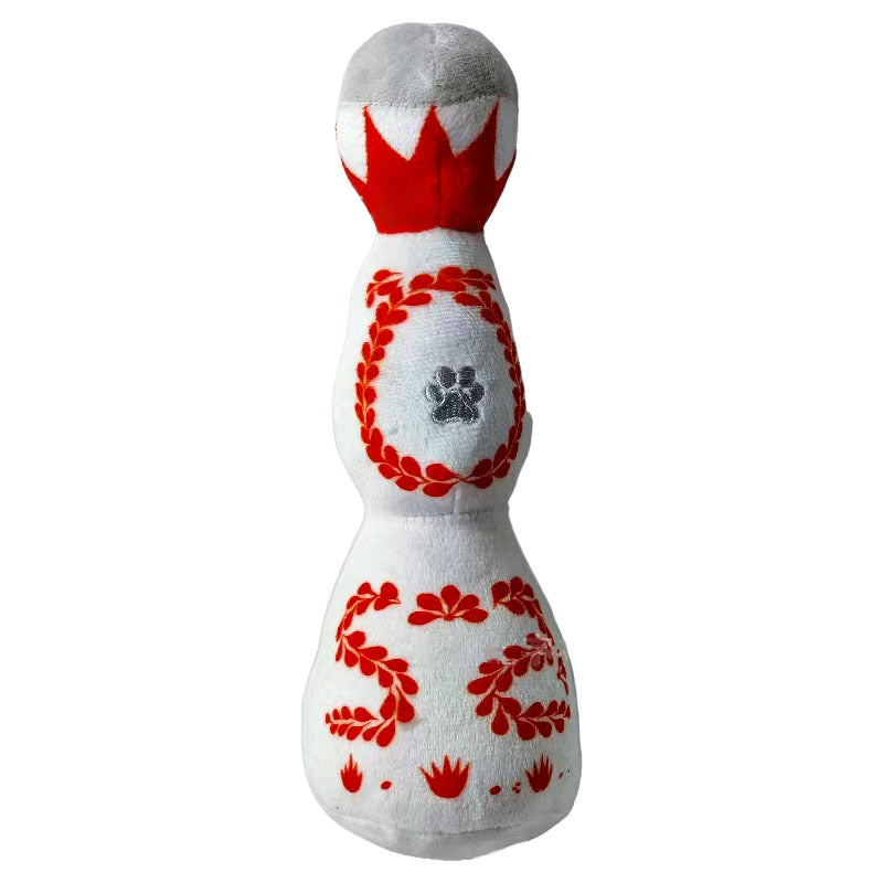 KFX-2379069 Tequila Bottle Plush Dog Toy with Squeaker - Fun and Soft for All Dog Sizes