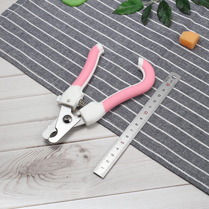KFX-2379581 Curved Handle Pet Nail Scissors for Dogs and Cats, Available in Small and Large Sizes