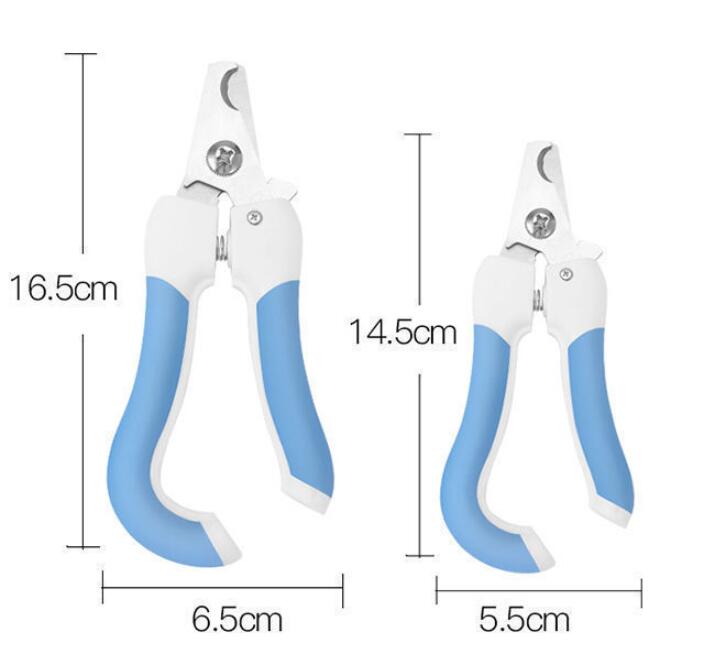 KFX-2379581 Curved Handle Pet Nail Scissors for Dogs and Cats, Available in Small and Large Sizes