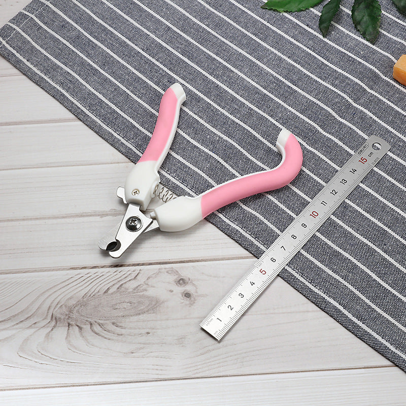 KFX-2379581 Curved Handle Pet Nail Scissors for Dogs and Cats, Available in Small and Large Sizes