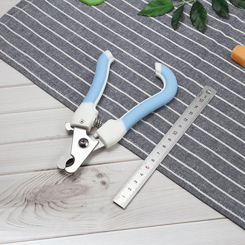 KFX-2379581 Curved Handle Pet Nail Scissors for Dogs and Cats, Available in Small and Large Sizes