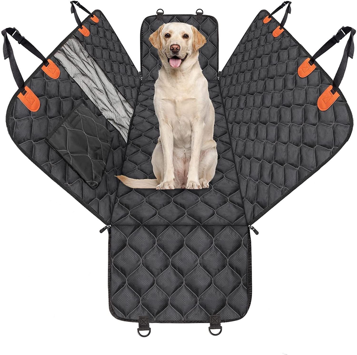 KFX-2380605 Universal Pet Travel Rear Seat Cushion for Cars with Multiple Designs and Features