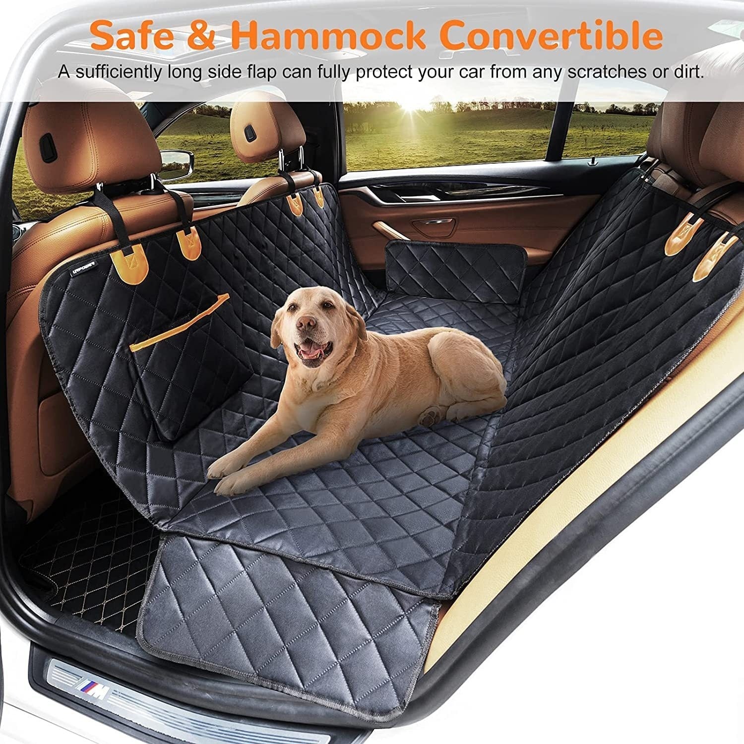 KFX-2380605 Universal Pet Travel Rear Seat Cushion for Cars with Multiple Designs and Features