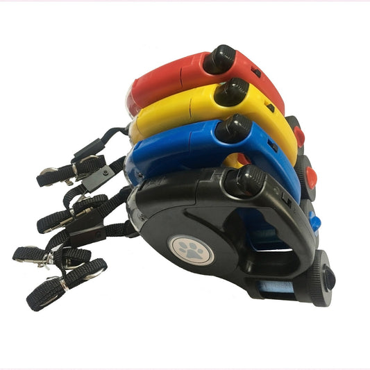 KFX-2381373 Automatic Retractable Pet Traction Rope with LED Light - Available in Multiple Colors