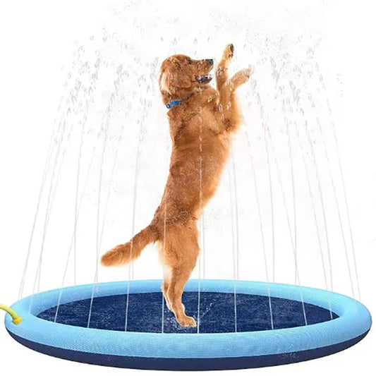 KFX-2383037 Outdoor Dog Splash Pad and Swimming Mat with Anti-Slip Surface