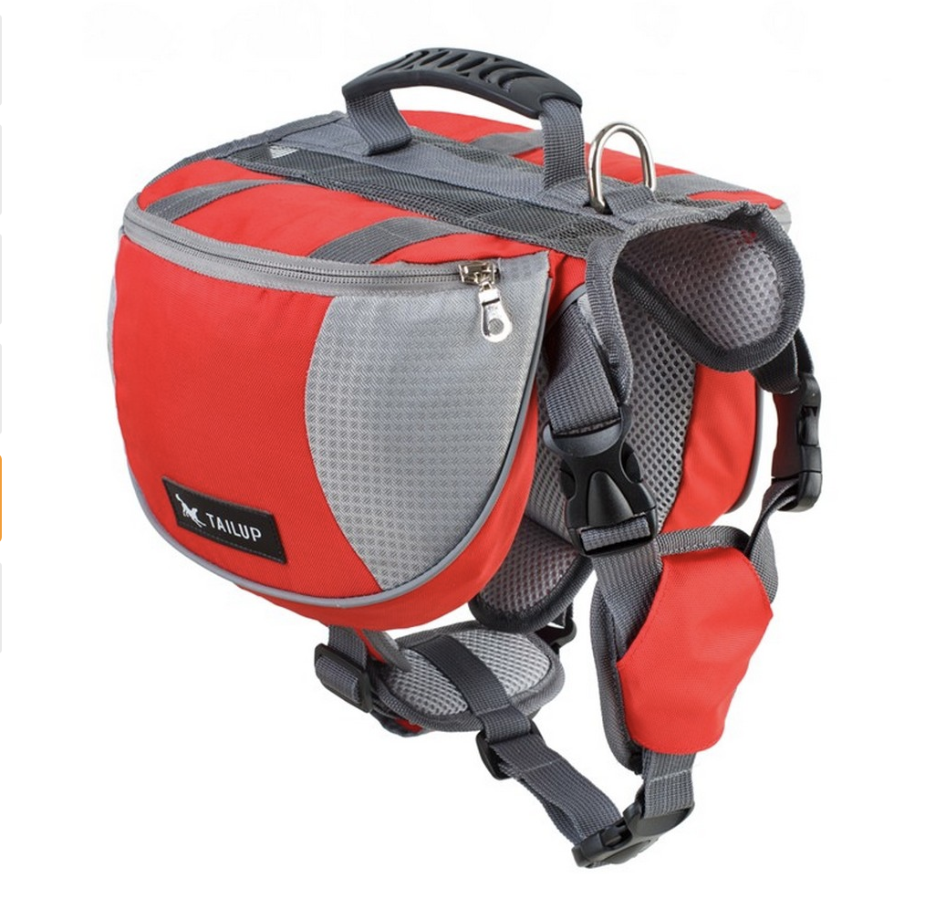 KFX-2383805 Adjustable Dog Hiking Pack with Comfortable Shoulder Straps and Large Capacity for Outdoor Activities