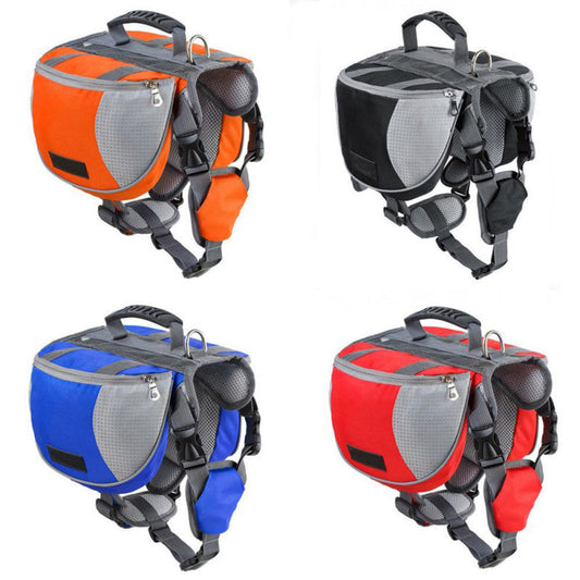KFX-2383805 Adjustable Dog Hiking Pack with Comfortable Shoulder Straps and Large Capacity for Outdoor Activities