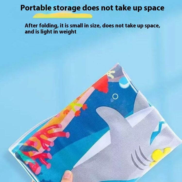 KFX-2388157 Cooling Pet Water Bed Cushion for Dogs and Cats - Inflatable Ice Pad with Fun Underwater Designs - 65cm and 100cm Sizes Available