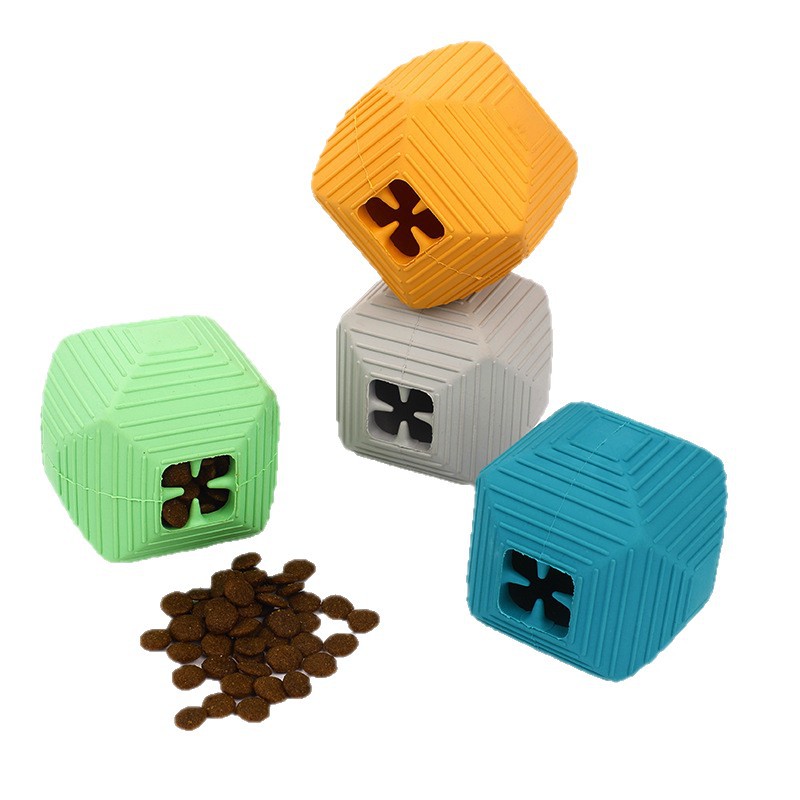 KFX-2389949 Durable Rubber Ball Pet Puzzle Toy for Interactive Play and Training