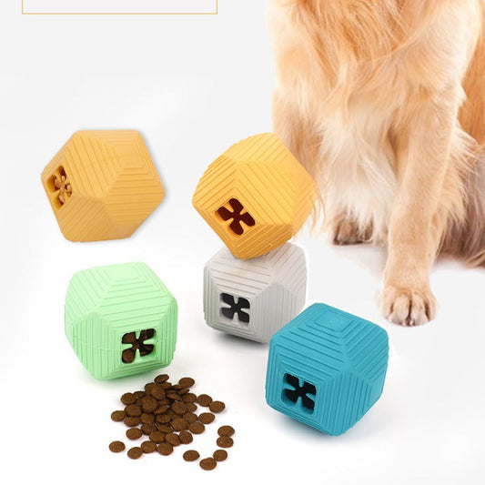 KFX-2389949 Durable Rubber Ball Pet Puzzle Toy for Interactive Play and Training