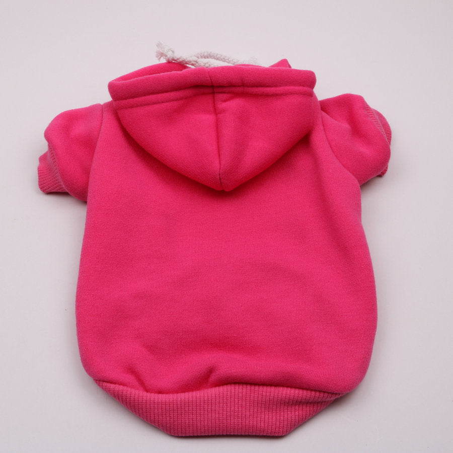 KFX-2392381 Multicolor Padded Hooded Dog Coat - Warm Casual Sweater for Pets